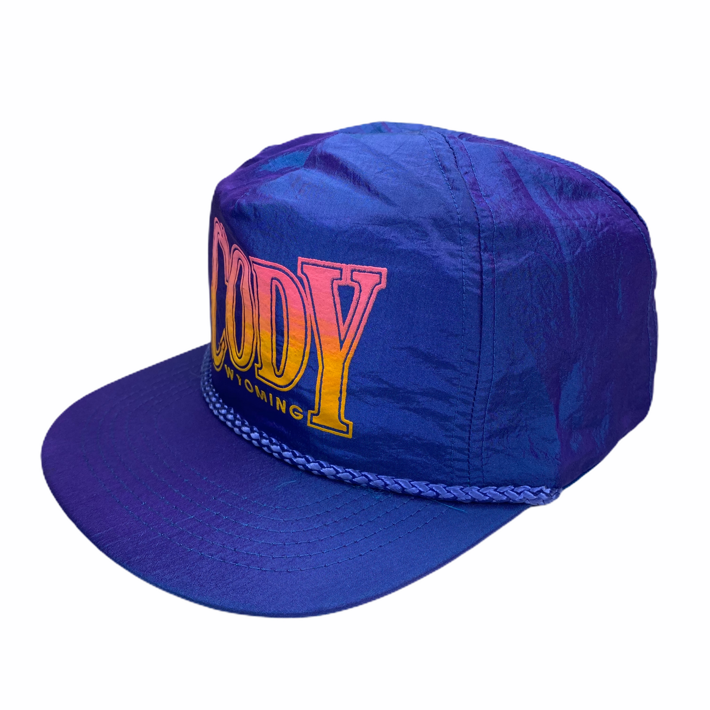 Vintage Cody Wyoming Nylon Cord Hat