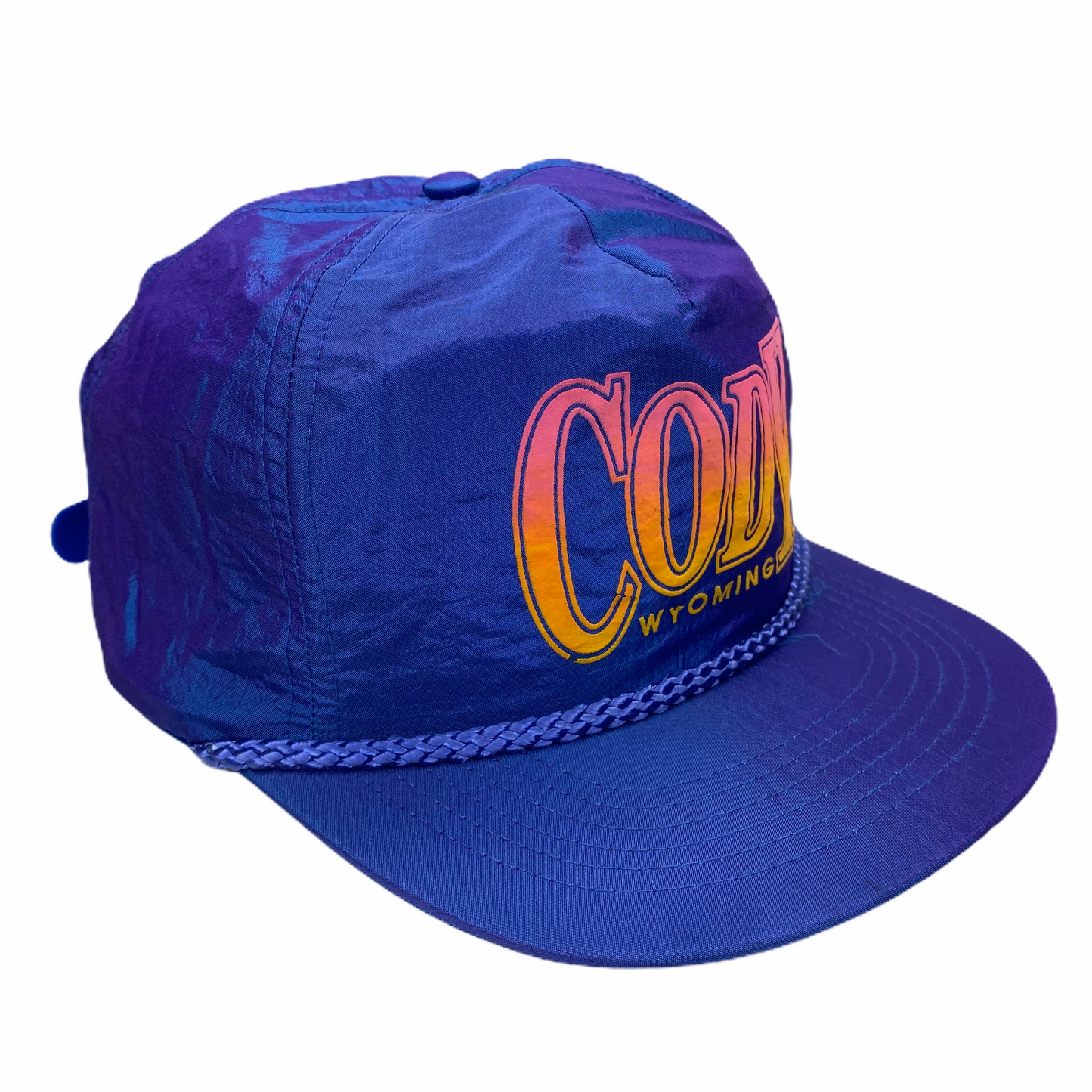 Vintage Cody Wyoming Nylon Cord Hat