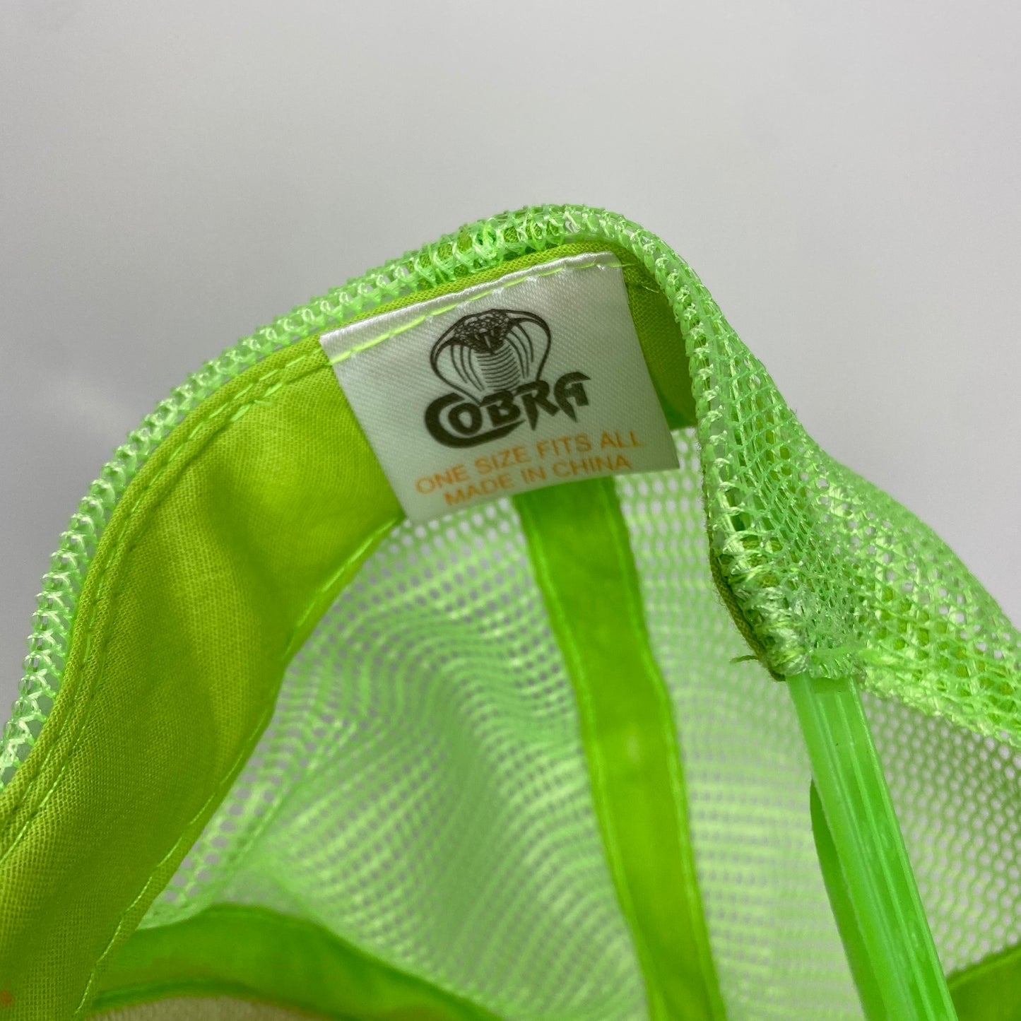 Vintage 90s Delta Zeta Sorority Neon Hat
