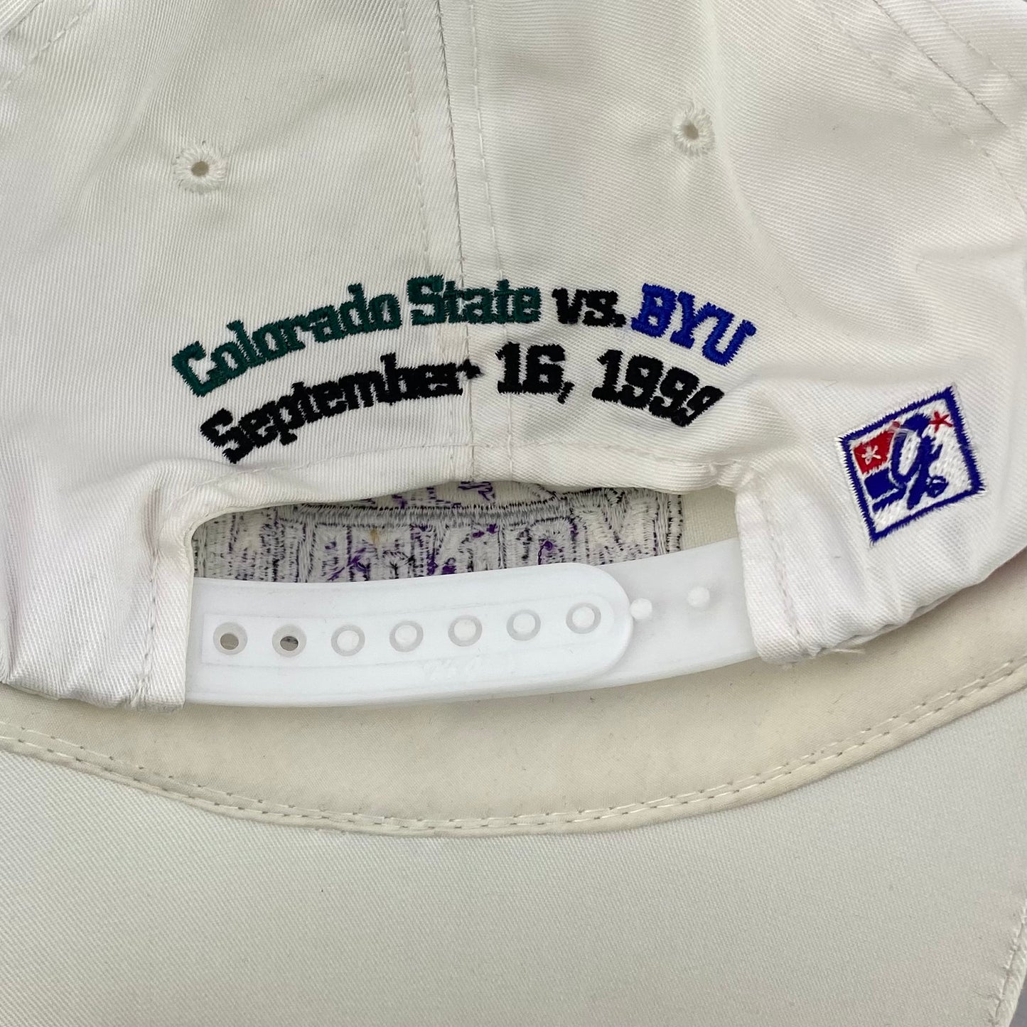 Vintage 90s CSU Rams vs BYU Cougars Mountain West ESPN2 Hat