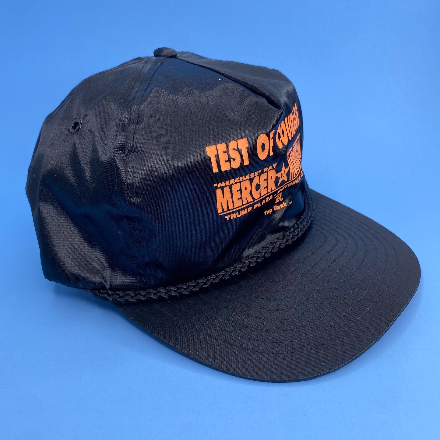 Vintage 90s Ray Mercer vs Tommy Morrison “Test of Courage” Boxing Fight Hat
