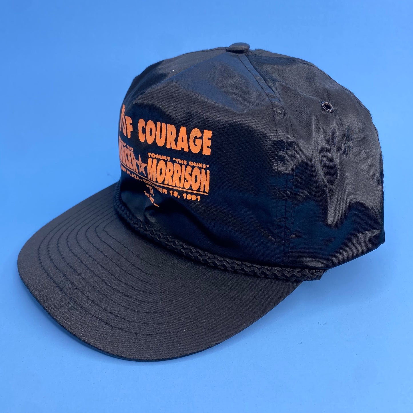 Vintage 90s Ray Mercer vs Tommy Morrison “Test of Courage” Boxing Fight Hat