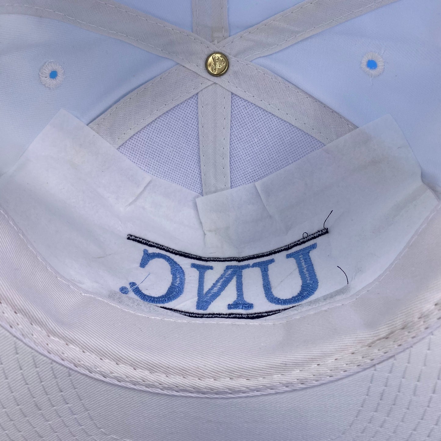 Vintage 90s North Carolina Tar Heels (UNC) Split Bar Hat