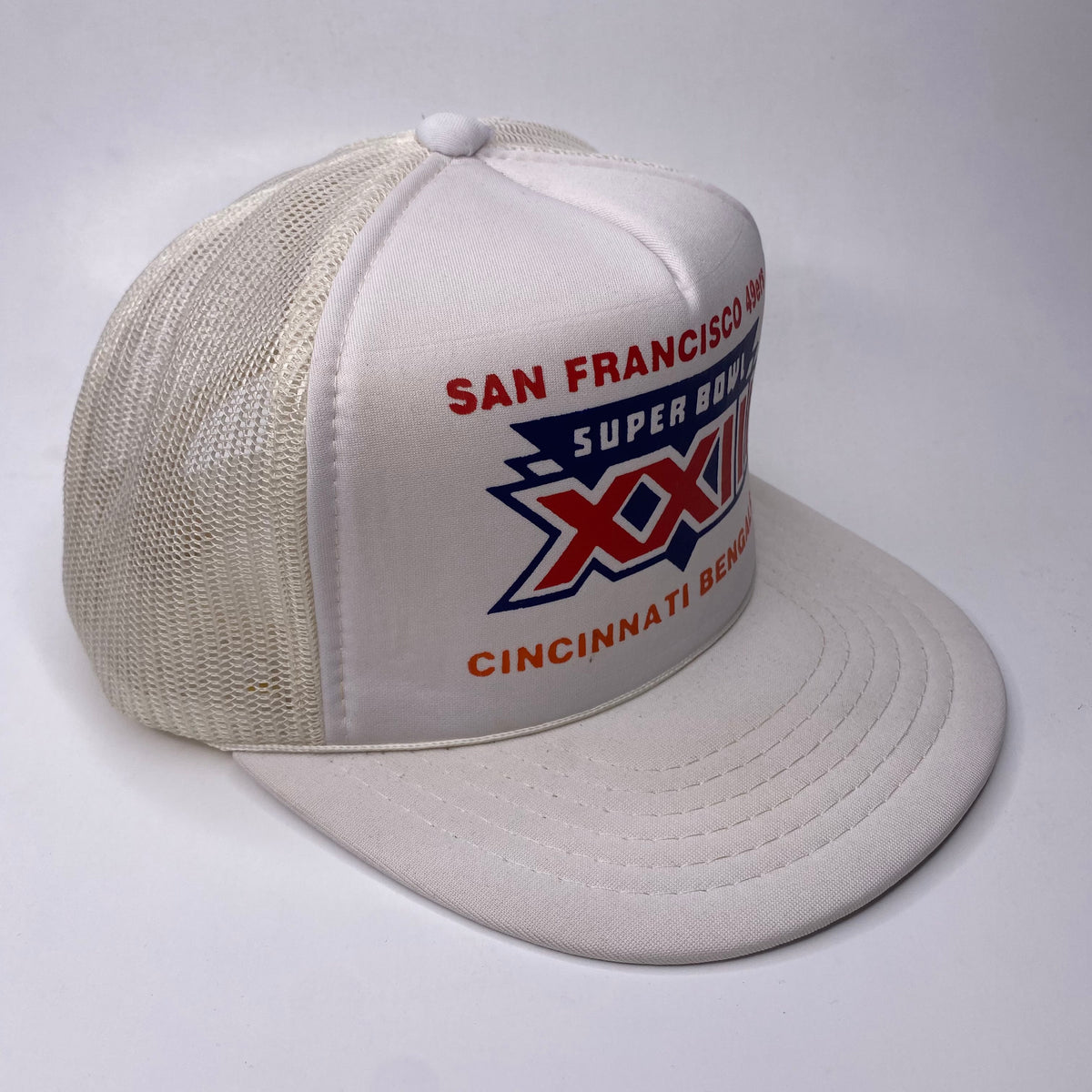 Vintage 1988 Super Bowl XXIII Srapback Corduroy Hat - San Francisco 49ers Cincinnati  Bengals