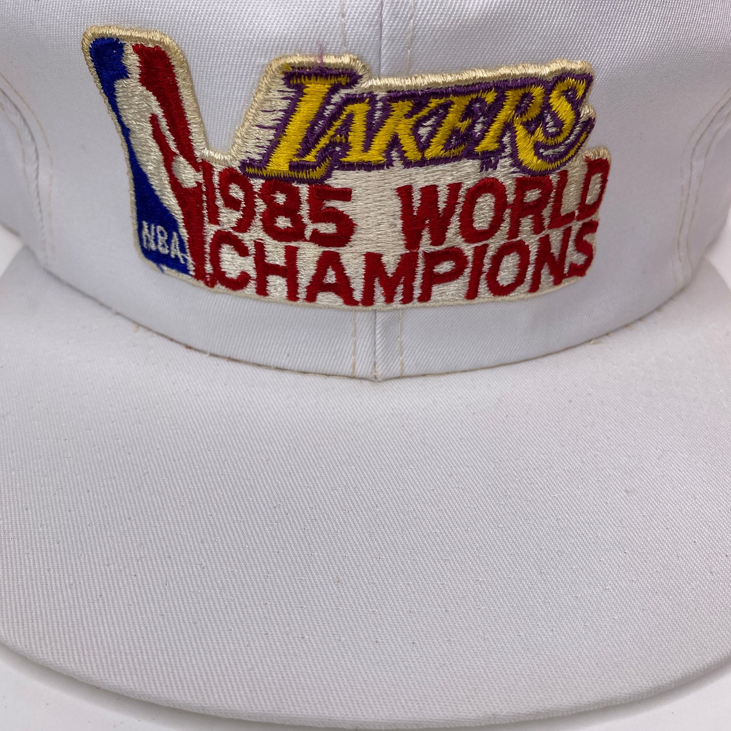 Vintage 1985 Los Angeles Lakers World Champions Hat - B