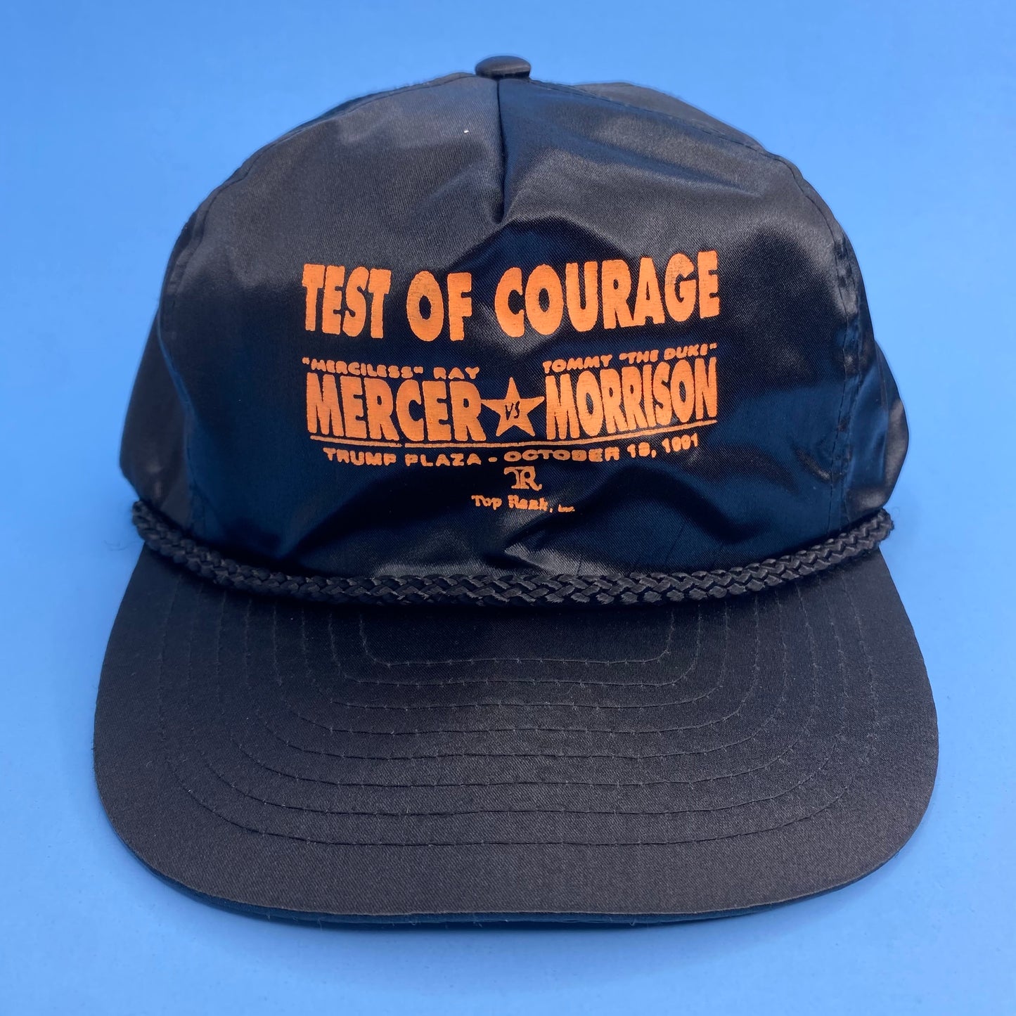 Vintage 90s Ray Mercer vs Tommy Morrison “Test of Courage” Boxing Fight Hat