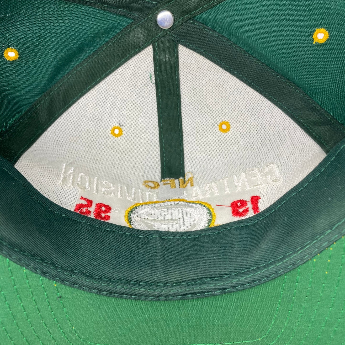 Vintage 1995 Green Bay Packers Central Division Champions Hat