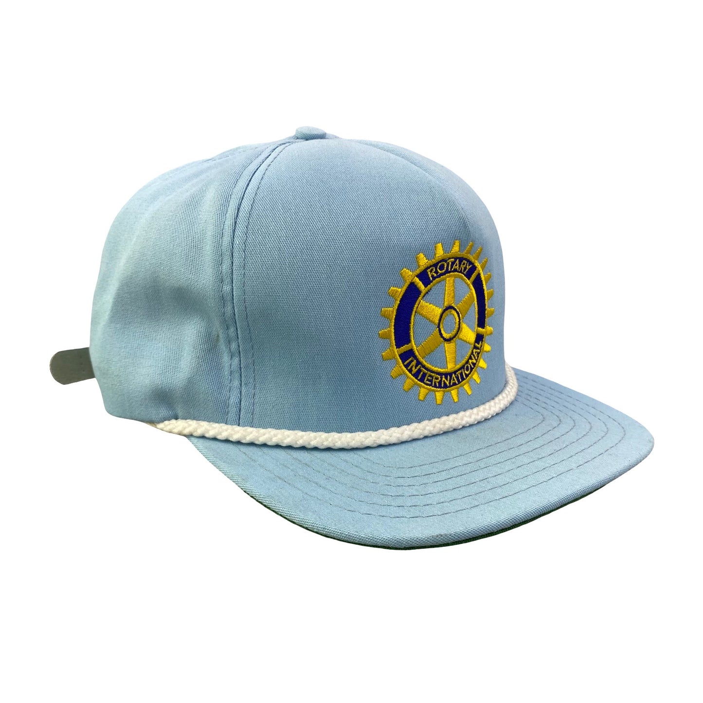 Vintage 70s 80s Rotary International Club Rope Cord Hat
