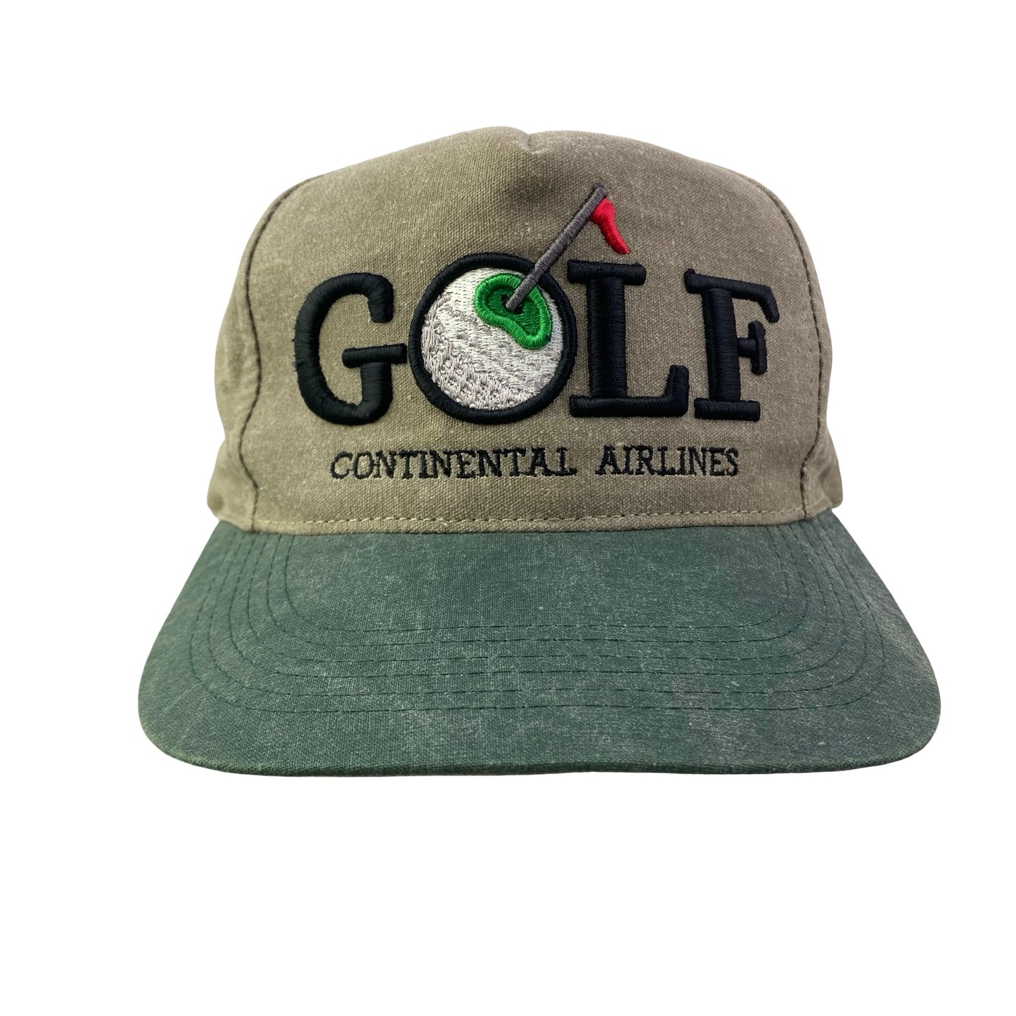Vintage Continental Airlines Golf Golfing Hat
