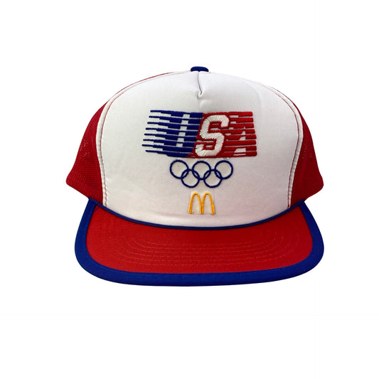 Vintage 80s 1984 Los Angeles USA Olympics x McDonald’s Promo Trucker Hat - E