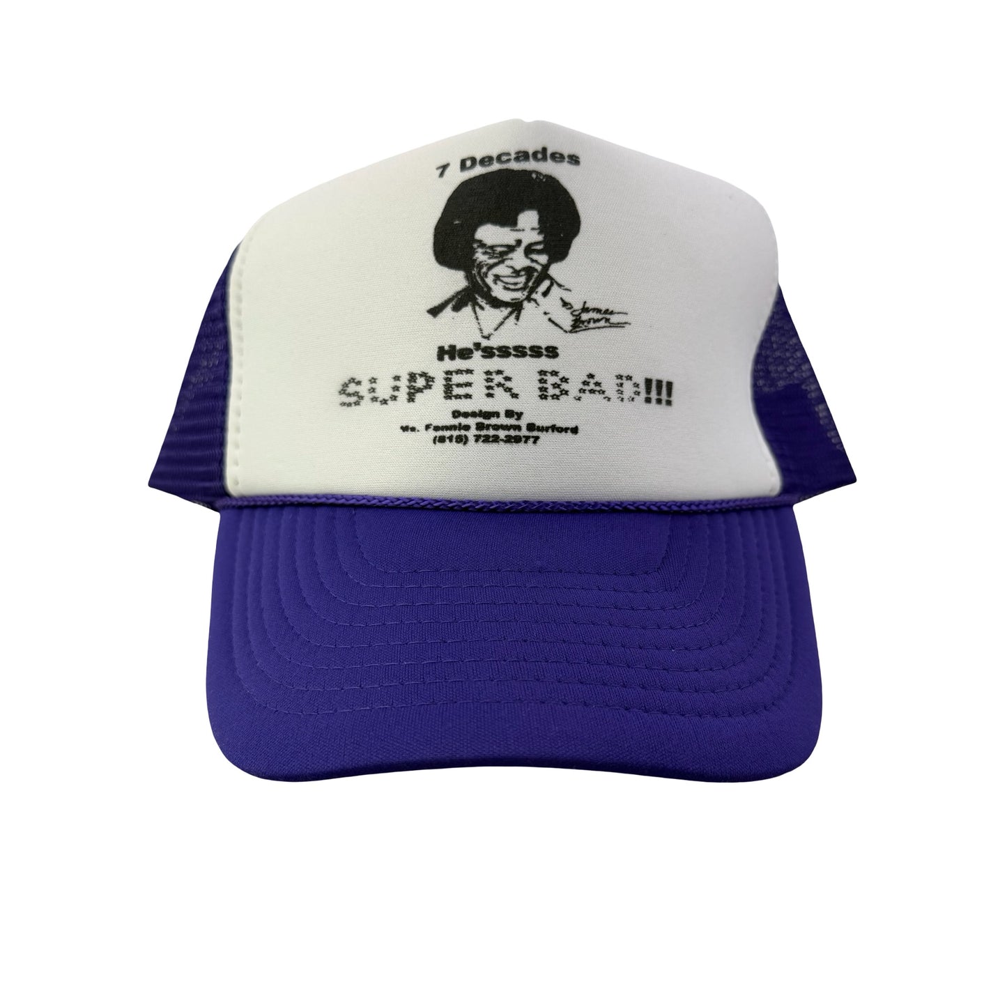 Vintage 2000s Y2K James Brown Trucker Hat - Purple