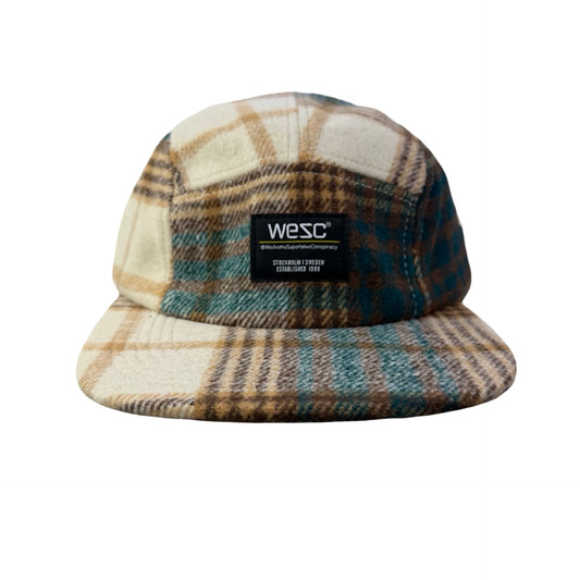 WESC We Are the Superlative Conspiracy 5 panel camper tweed Swedish hat