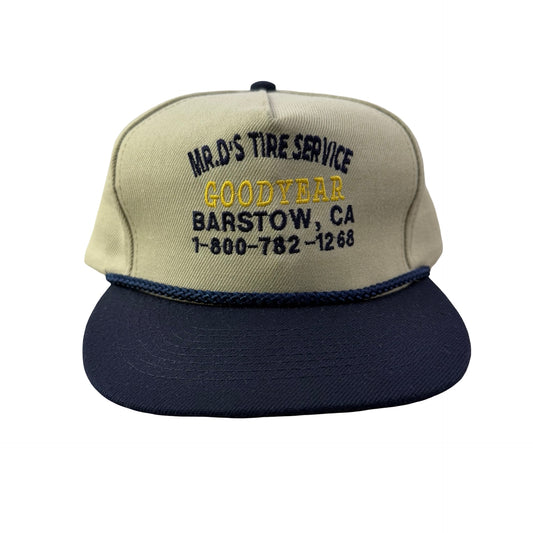 Vintage 90s Mr D’s Tire Service Goodyear Barstow California Hat - B