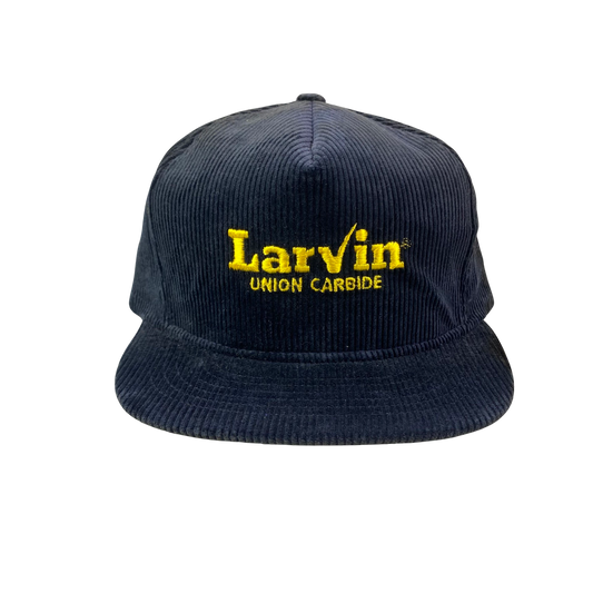 Vintage 80s 90s Larvin Union Carbide Corduroy Hat