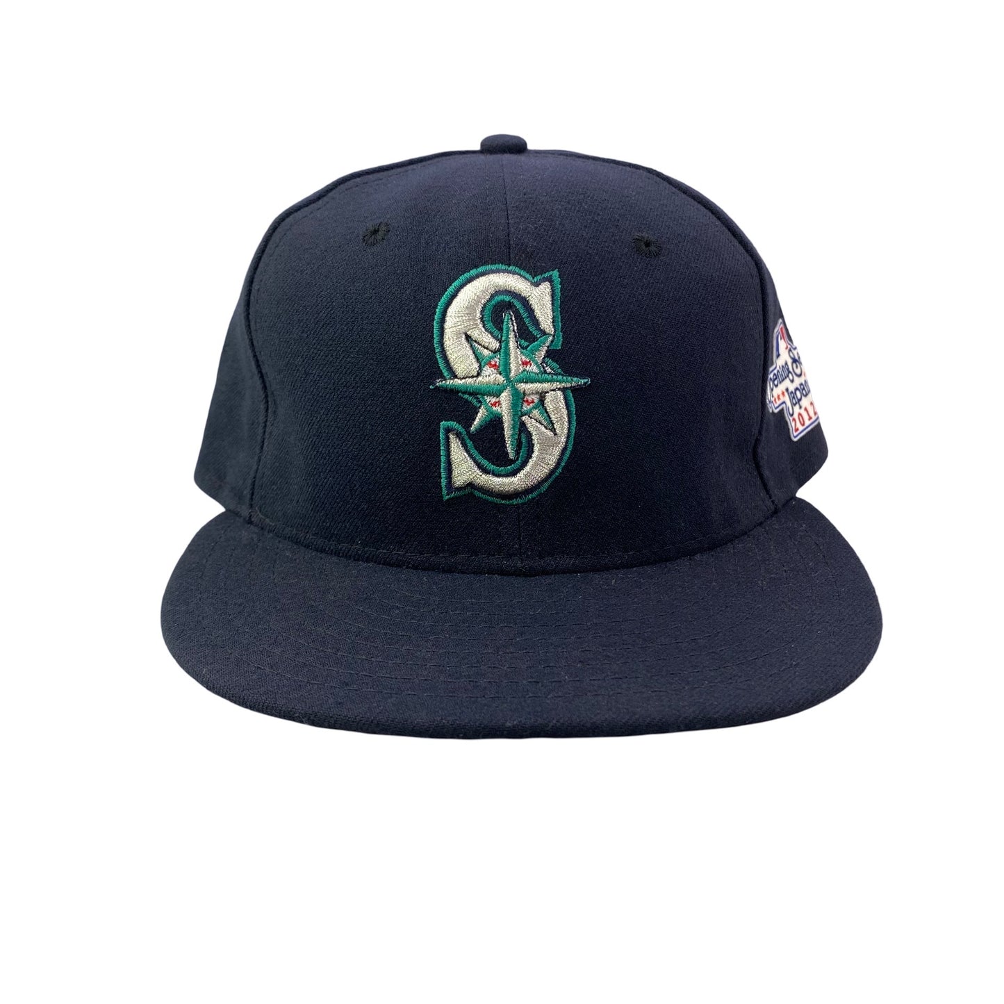 Seattle Mariners 2012 Opening Series Japan x New Era Fitted Hat - Mike Carp Player Issued