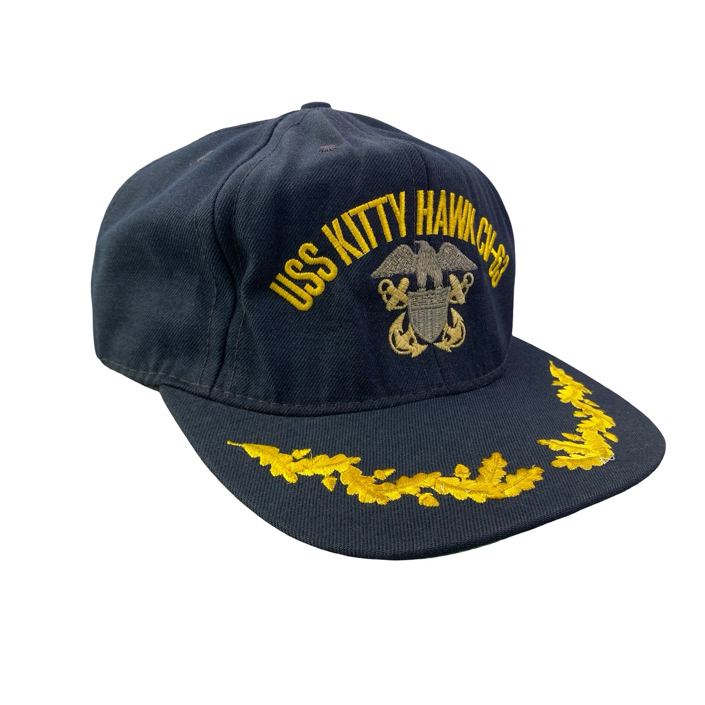 Vintage USS Kitty Hawk CV-63 - US Navy Naval Military Ship Veteran Hat