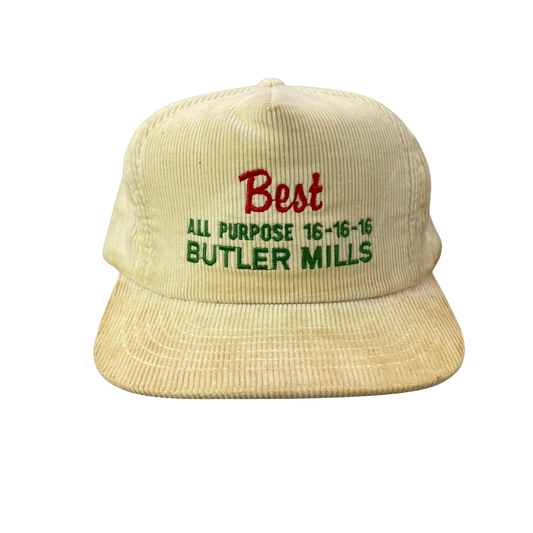 Vintage 80s 90s Best All Purpose Butler Mills Corduroy Hat