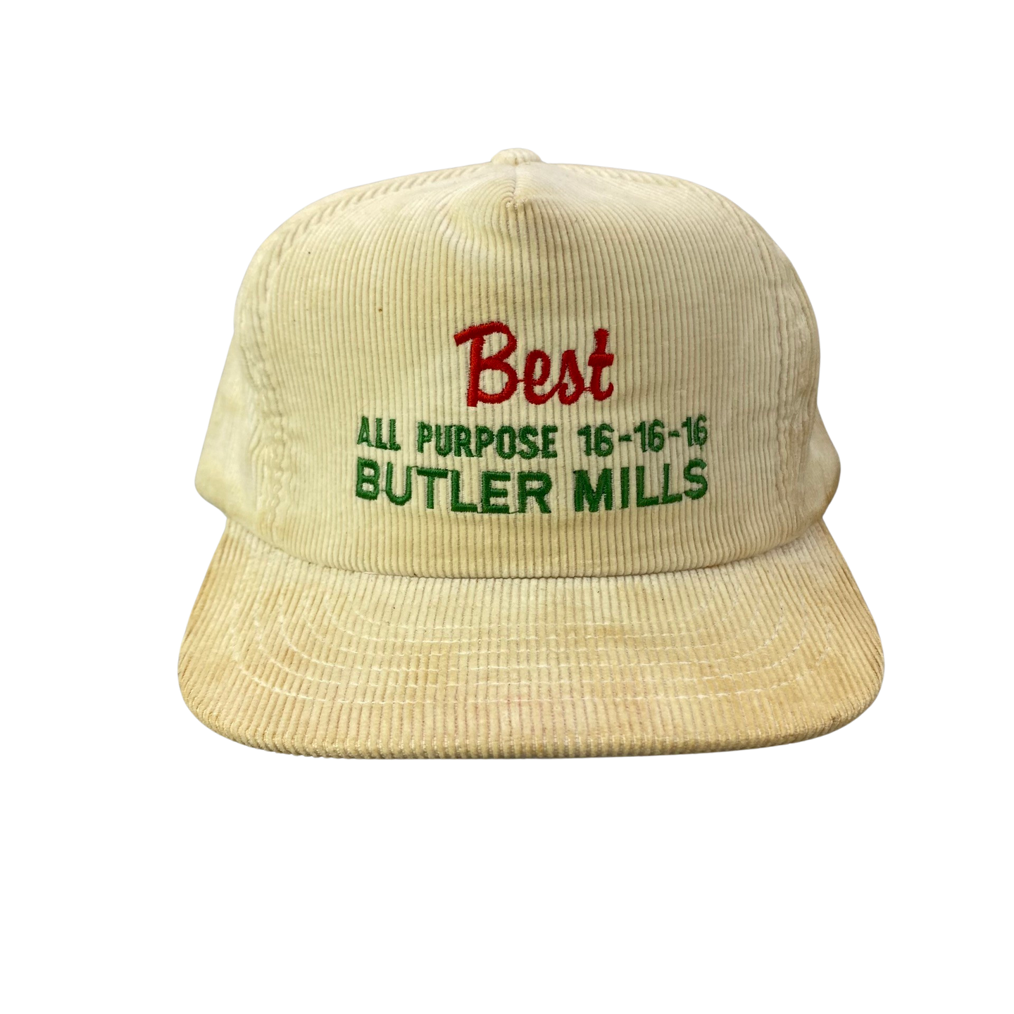 Vintage 80s 90s Best All Purpose Butler Mills Corduroy Hat