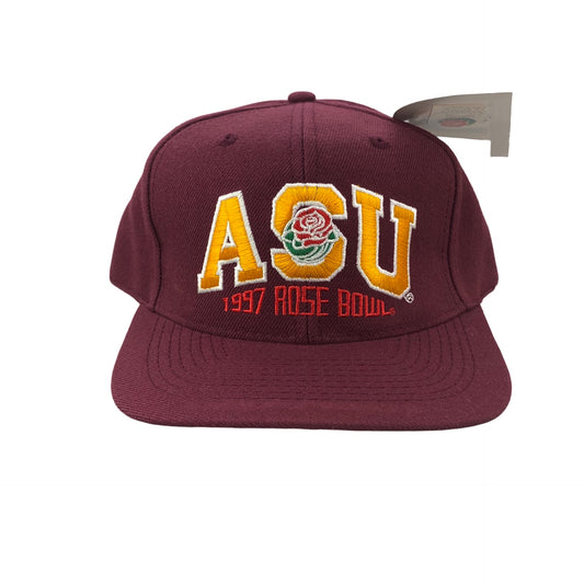 Vintage 90s Arizona St Sun Devils (ASU) 1997 Rose Bowl Football Hat - Gray Snap