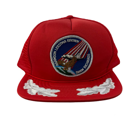 Vintage 80s NASA STS-28 Brewster H. Shaw, Richard N. Richards, James C. Adamson, David Leestma, Mark N. Brown Astronaut Trucker Hat