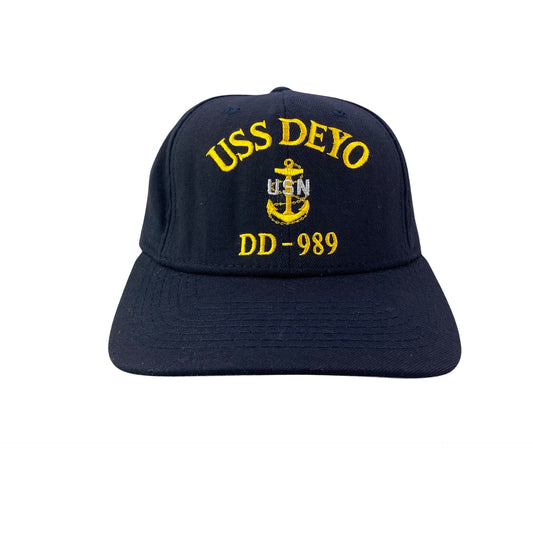 Vintage USS Deyo DE-989 Naval Ship - Military Navy Hat