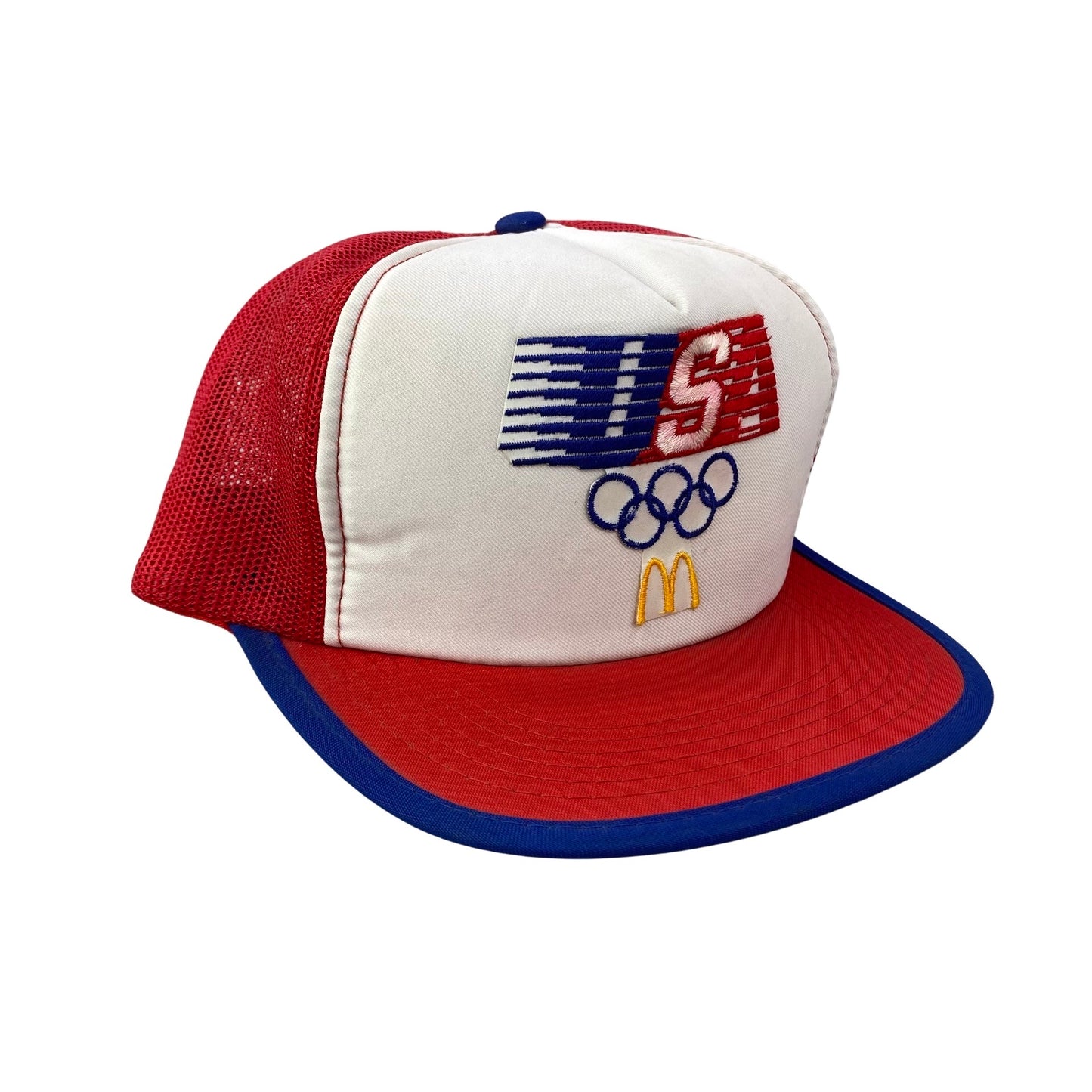 Vintage 80s 1984 Los Angeles USA Olympics x McDonald’s Promo Trucker Hat - G