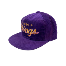 Load image into Gallery viewer, Vintage 90s Minnesota Vikings Sports Specialties Corduroy Hat
