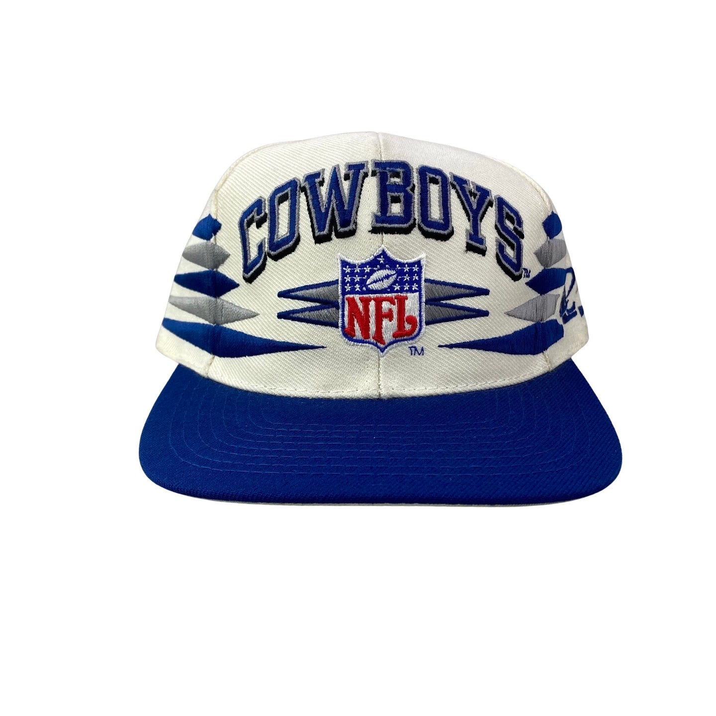 Vintage 90s Dallas Cowboys Football Diamond Logo Athletic Snapback Hat