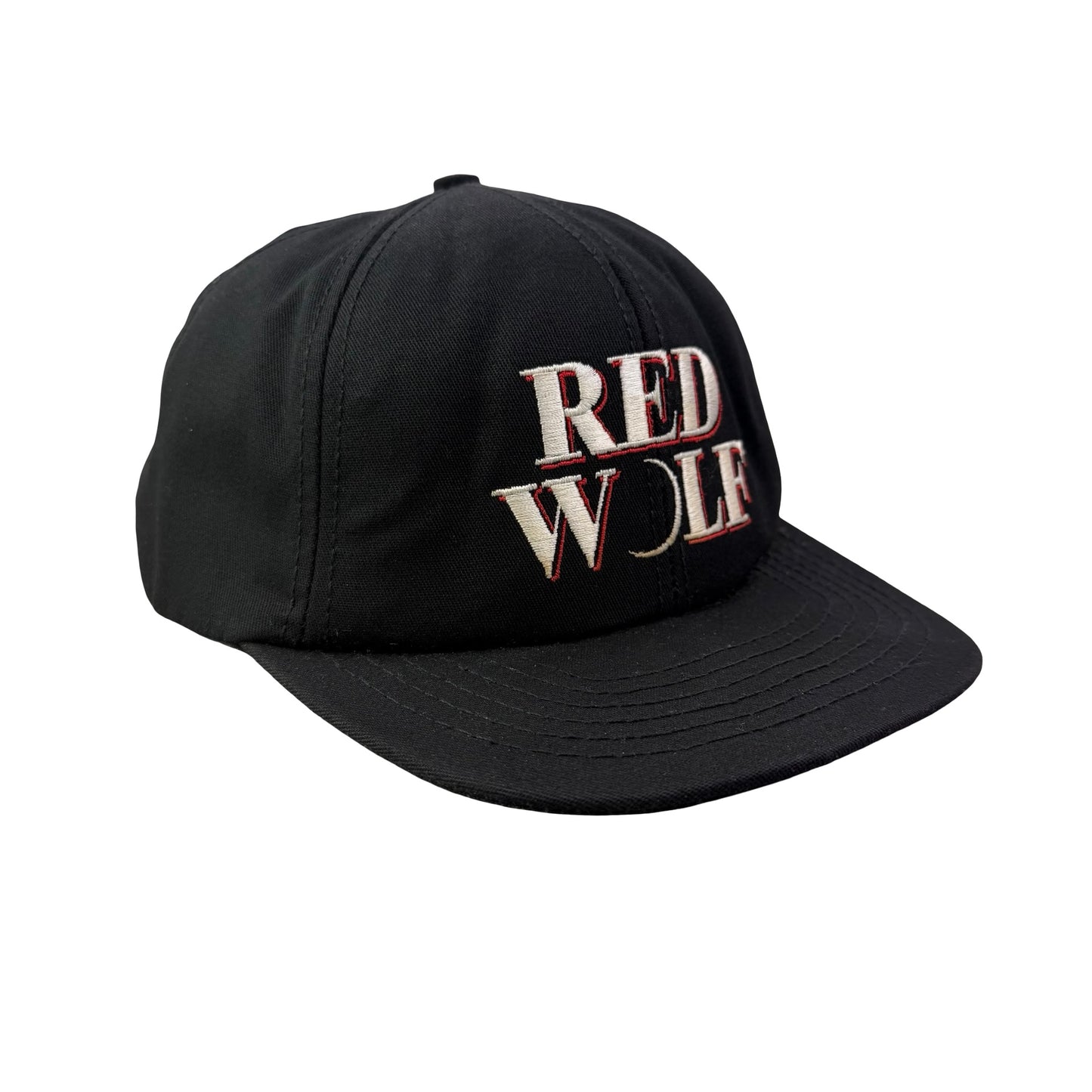 Vintage 90s Red Wolf Lager Beer Promo Hat
