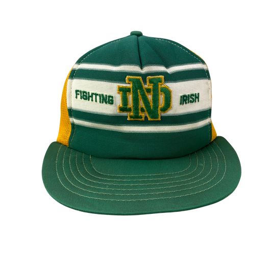 Vintage 80s Notre Dame Fighting Irish College Hat