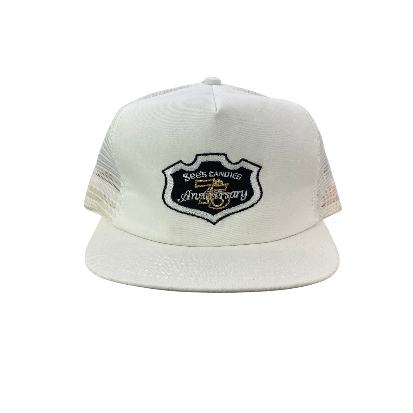 Vintage 90s See’s Candies 75th Anniversary Trucker Hat