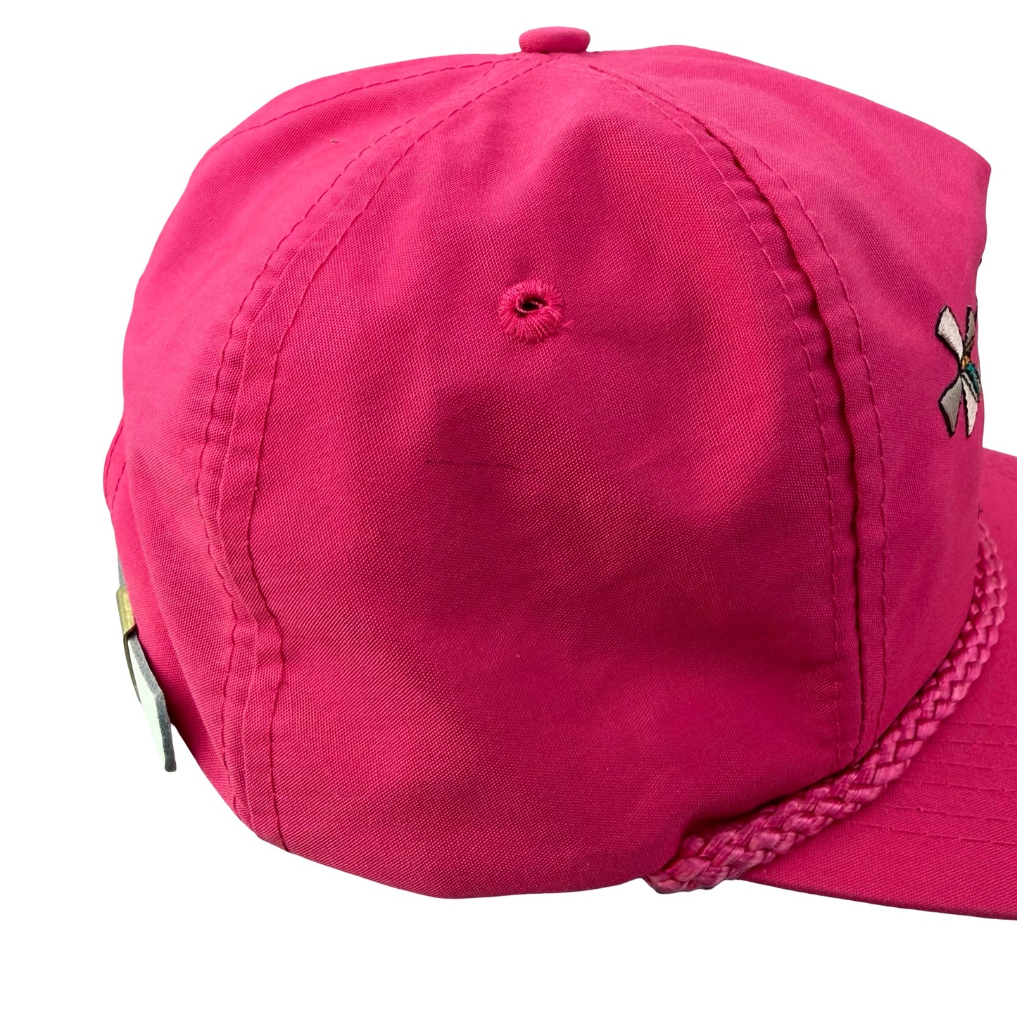 Vintage Erickson Air Crane Company Rope Cord Pink Hat