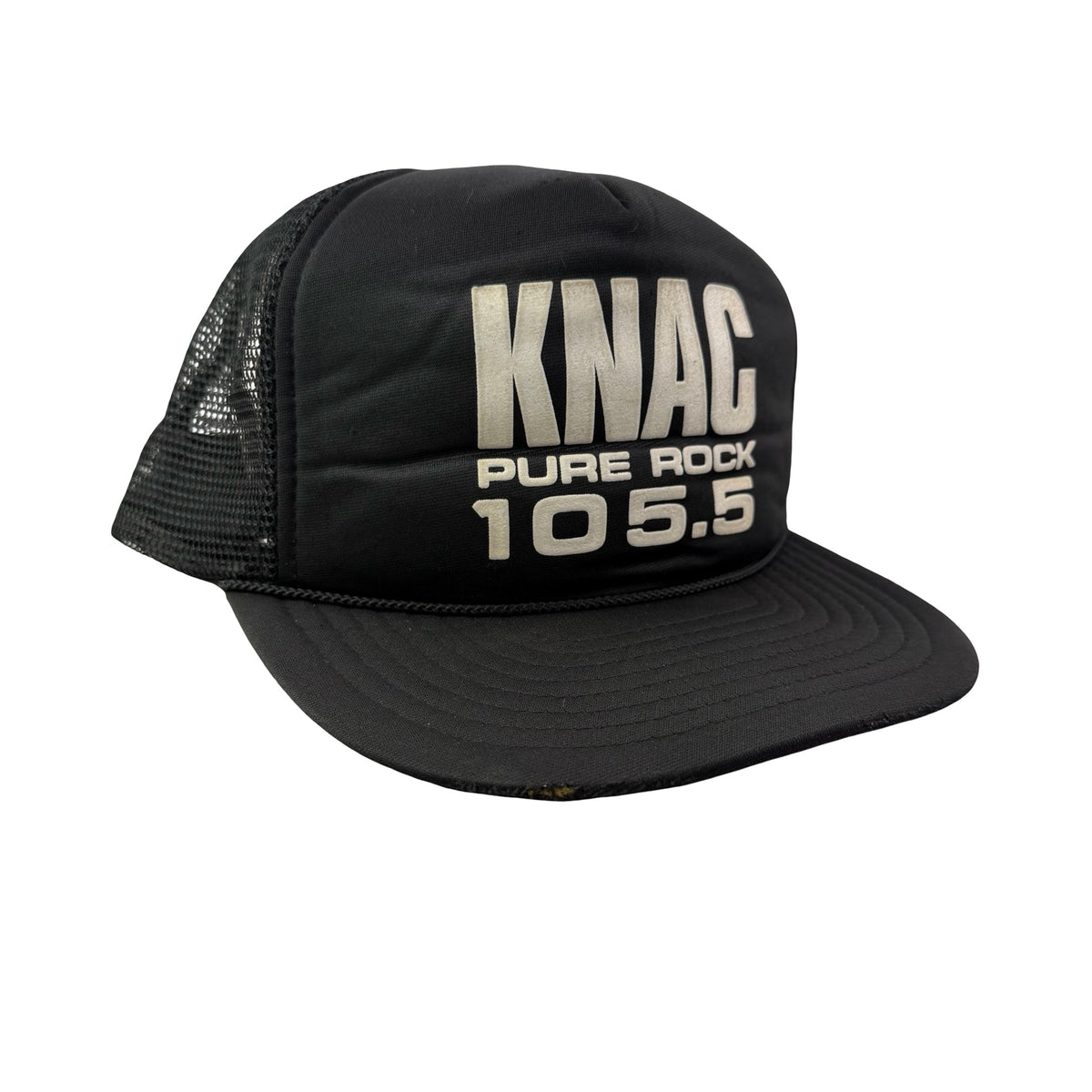 Vintage 80s 90s KNAC 105.5 "Pure Rock" Radio Music Promo Trucker Hat