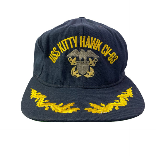 Vintage USS Kitty Hawk CV-63 - US Navy Naval Military Ship Veteran Hat