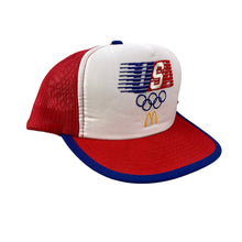 Load image into Gallery viewer, Vintage 80s 1984 Los Angeles USA Olympics x McDonald’s Promo Trucker Hat - D
