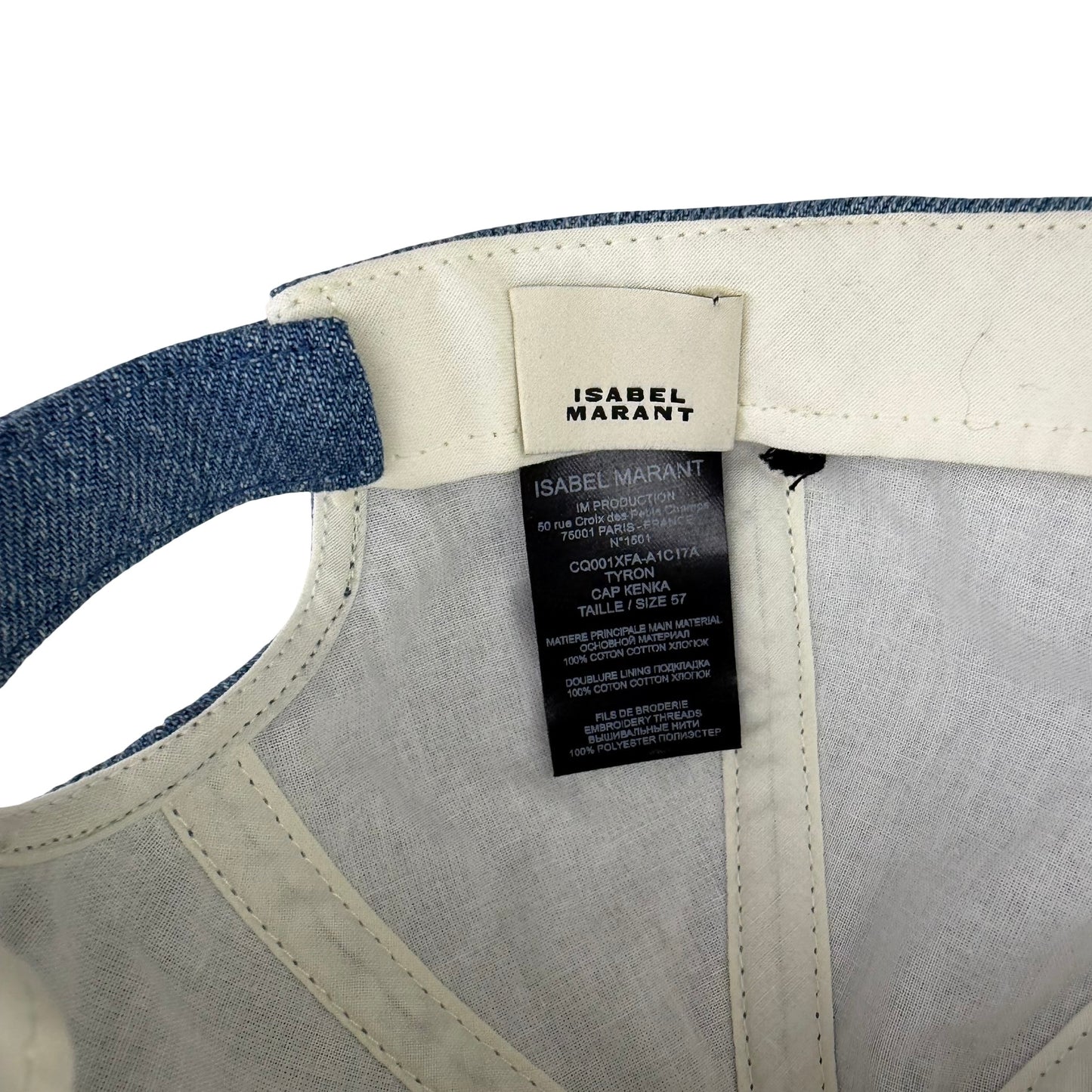 Isabel Marant Denim Jean Blue Hat