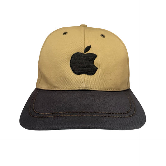 Vintage 90s Apple Computer Hat - Gear For Sports Two Tone Embroidered Cap Made in Taiwan Tech Promo Rare