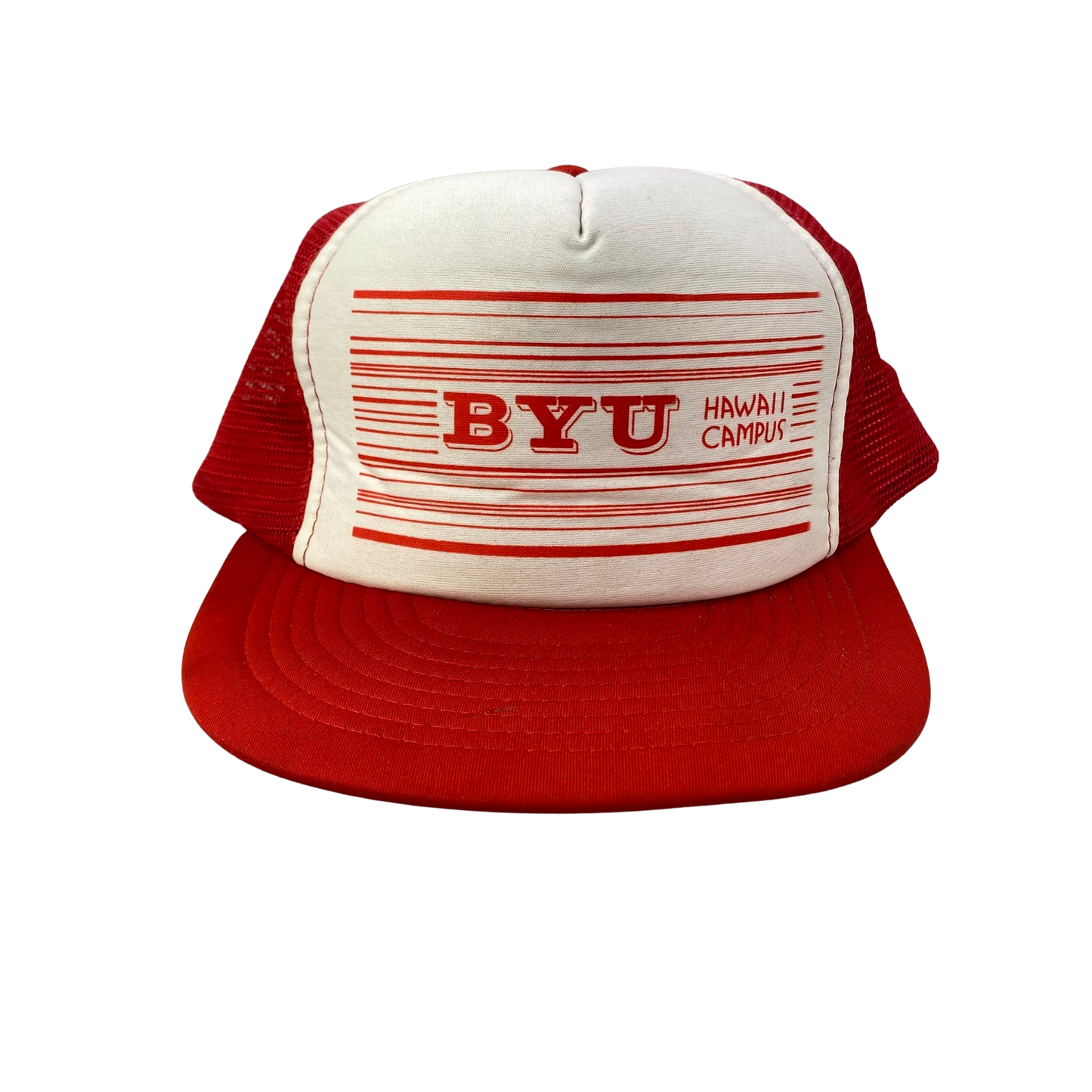 Vintage 90s BYU x Hawaii Campus College Trucker Hat