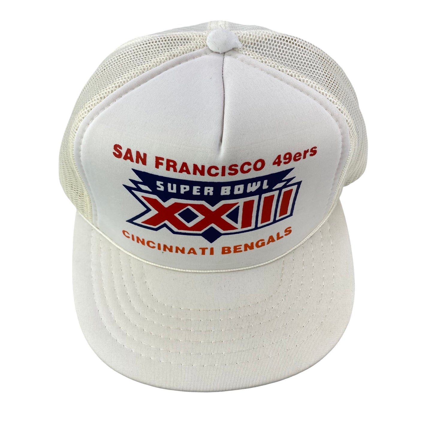 Vintage 80s 1989 San Francisco 49ers vs Cincinnati Bengals x Super Bowl XXIII Hat