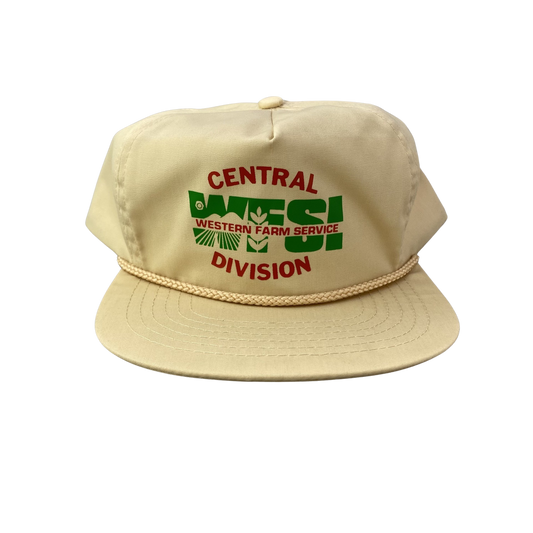 Vintage Agricultural AG Farm Hat - Western Farm Service Central Division