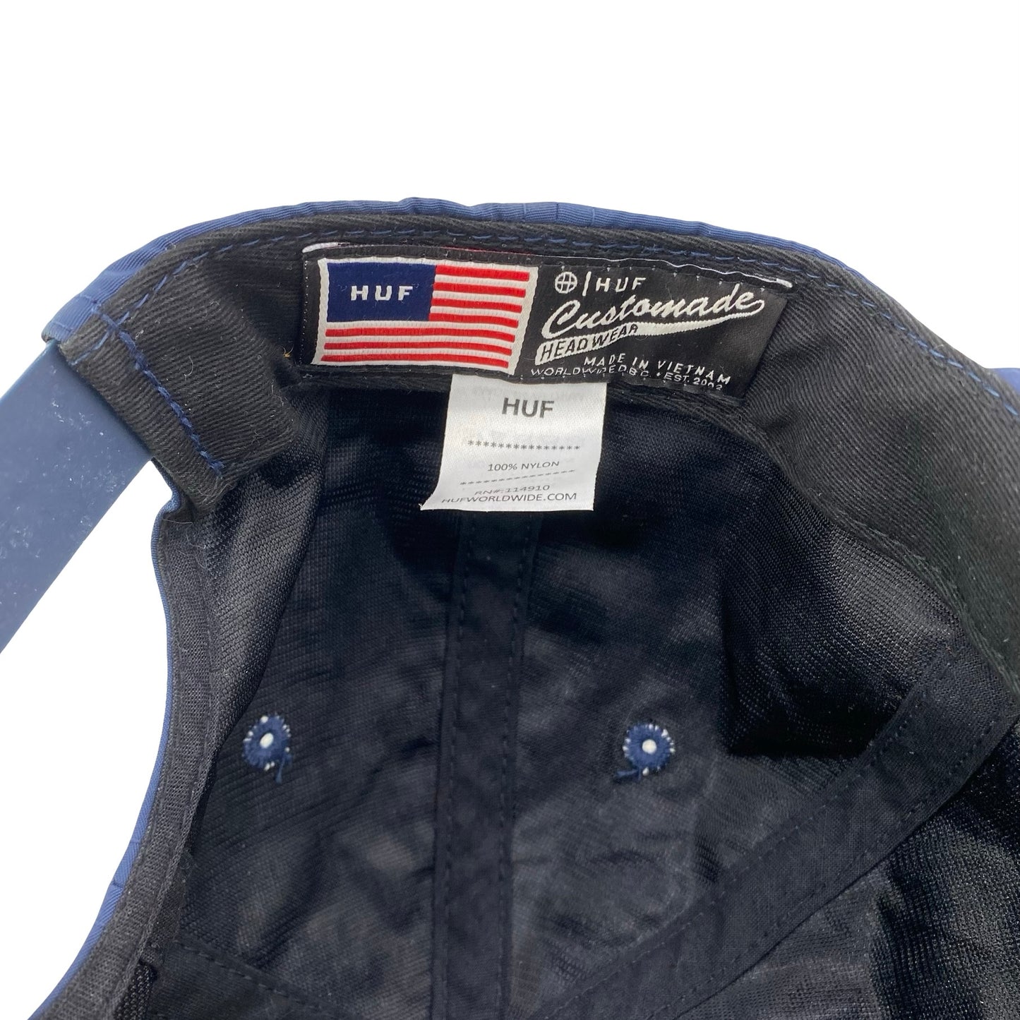 HUF Navy Blue Nylon Hat