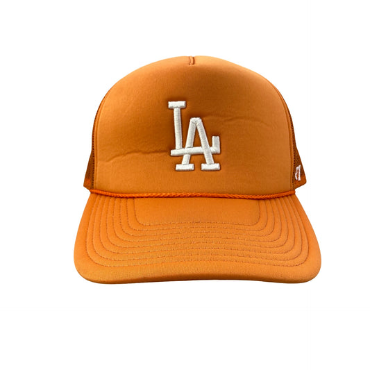 LA Dodgers Orange Trucker Hat
