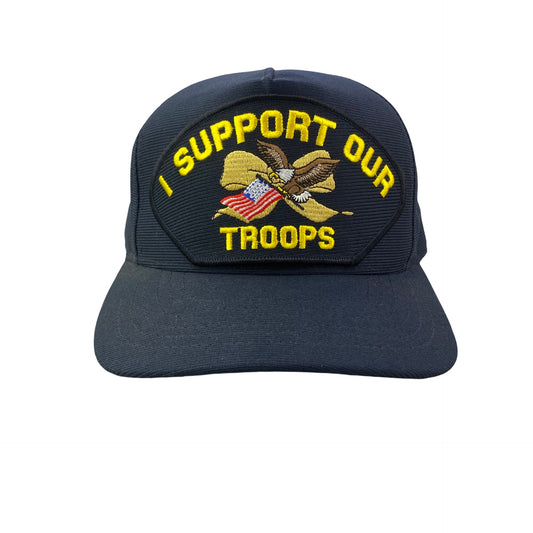 Vintage 90s I Support Our Troops Military War Hat