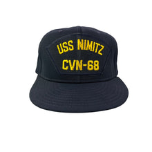 Load image into Gallery viewer, Vintage 80s 90s USS Nimitz CVN-68 Naval Ship - AJD x Military Navy Hat
