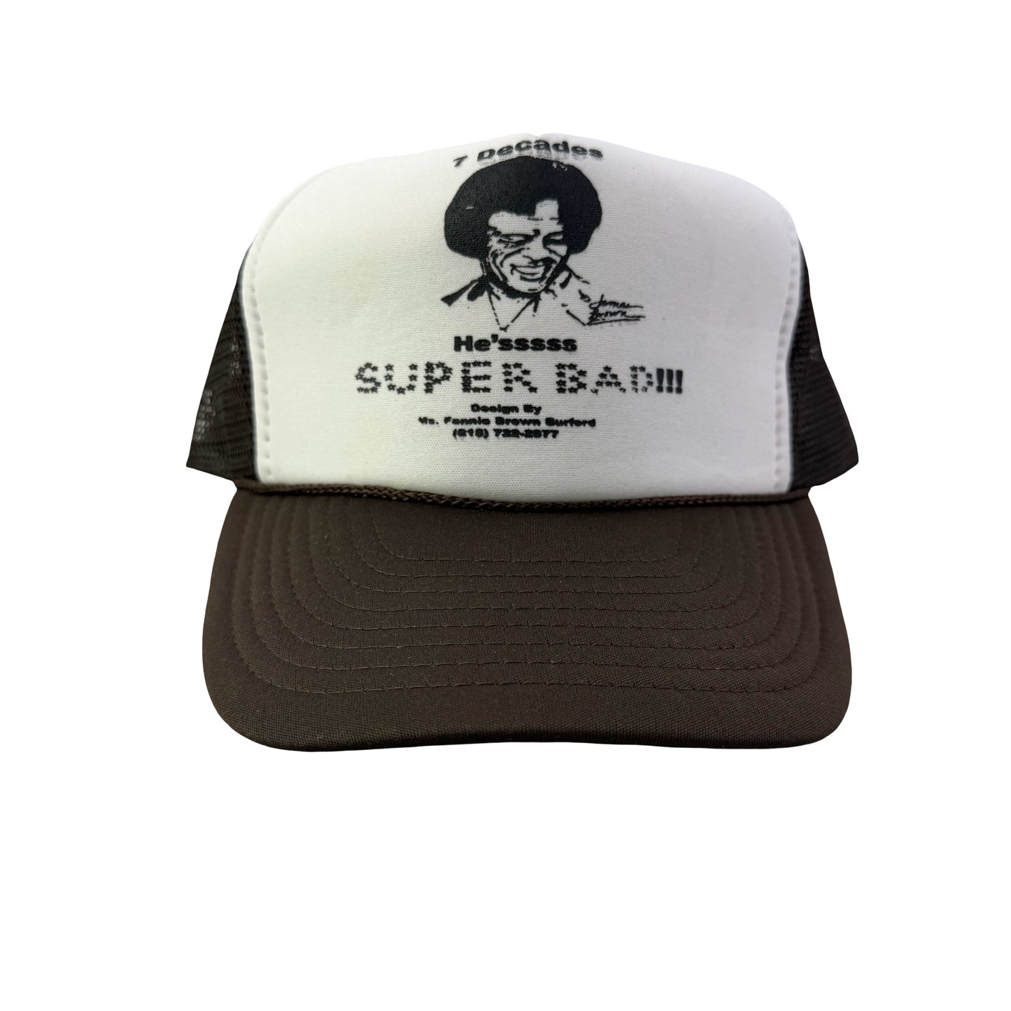 Vintage 2000s Y2K James Brown Trucker Hat - Brown