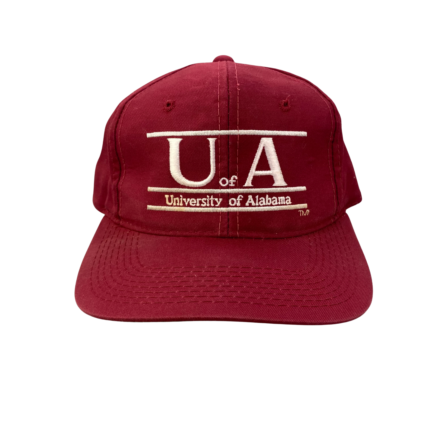 Vintage 90s Alabama Crimson Tide College Bar Line Hat