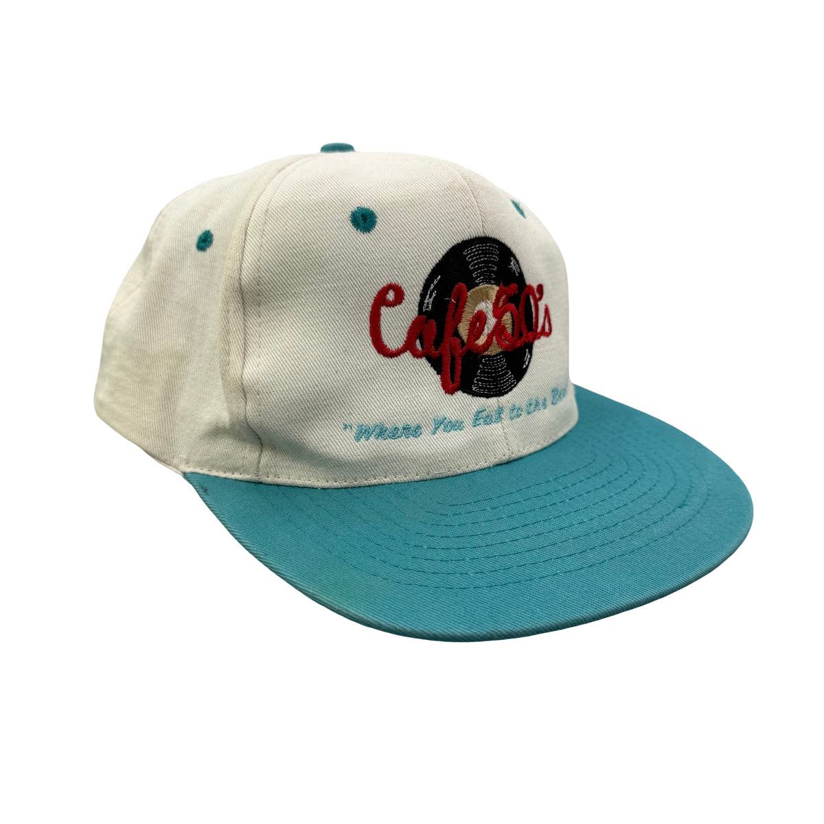 Vintage 90s Cafe 50s Santa Monica California Restaurant Hat