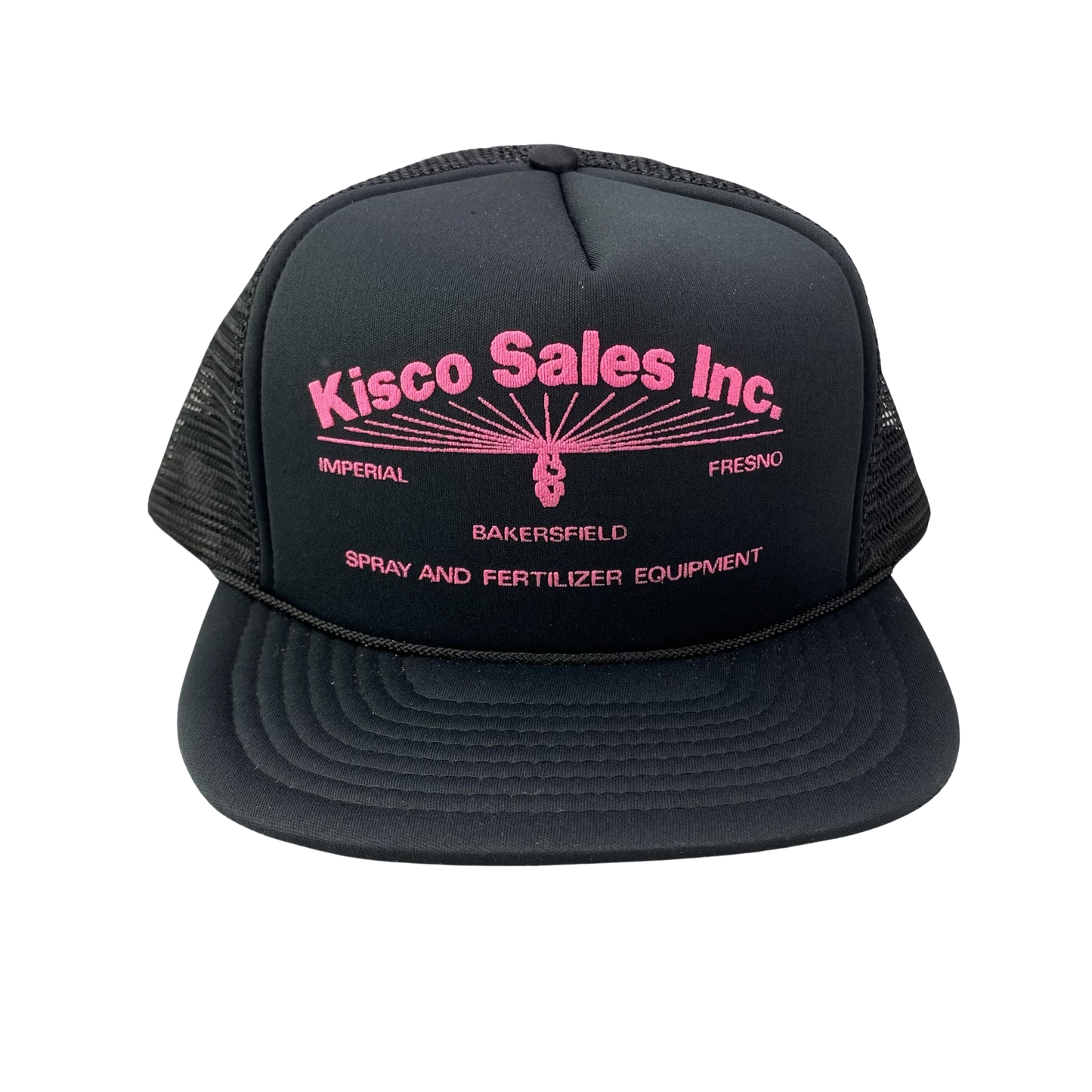 Vintage Agricultural AG Farm Trucker Hat - Kisco Sales Inc Spray and Fertilizer Equipment / Imperial Fresno Bakersfield, California