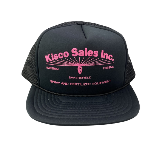 Vintage Agricultural AG Farm Trucker Hat - Kisco Sales Inc Spray and Fertilizer Equipment / Imperial Fresno Bakersfield, California