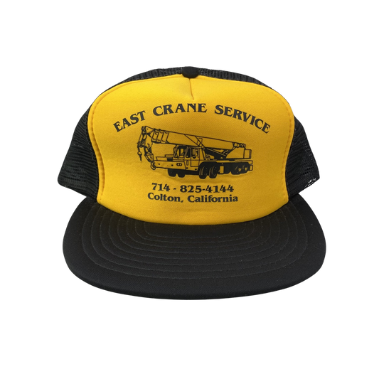 Vintage Trucker Hat - East Crane Service / Colton, California